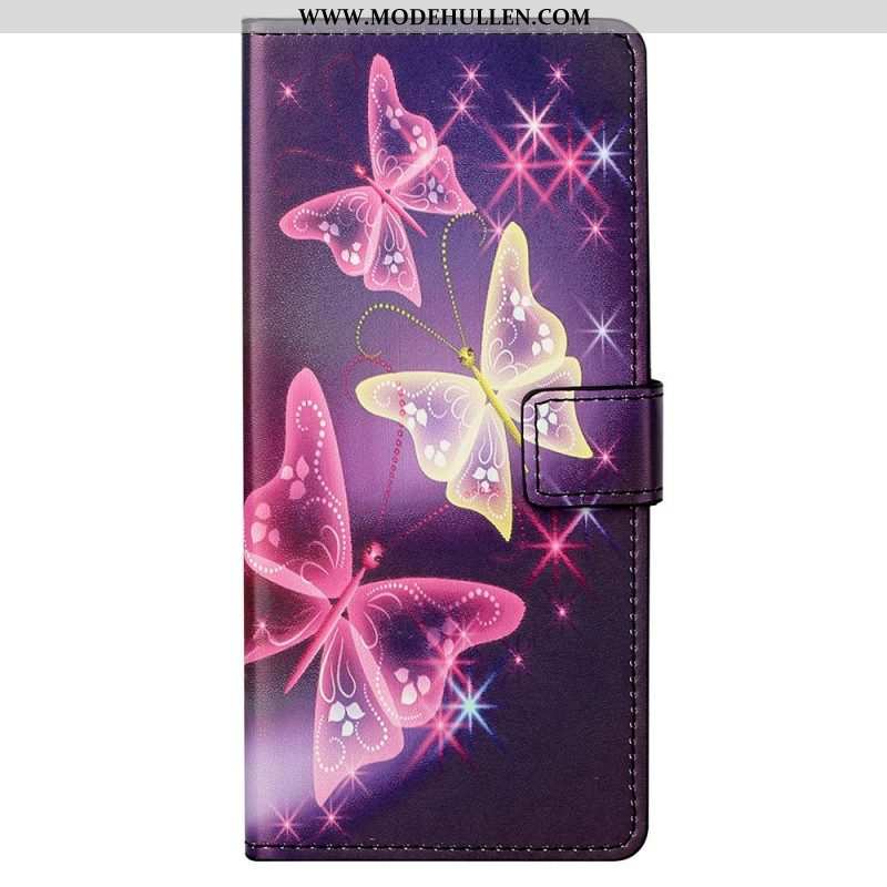 Flip Case Für Samsung Galaxy M23 5G Schmetterlinge Schmetterlinge