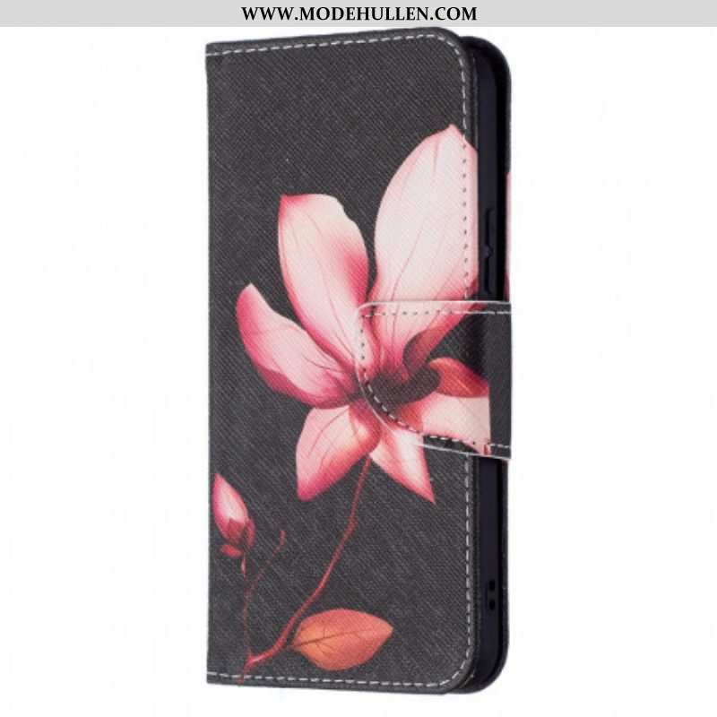 Flip Case Für Samsung Galaxy S22 5G Pinke Blume
