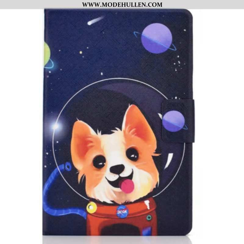 Flip Case Für Samsung Galaxy Tab S8 / Tab S7 Weltraumhund