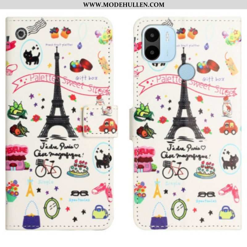 Flip Case Für Xiaomi Redmi A1 Paris Feiert