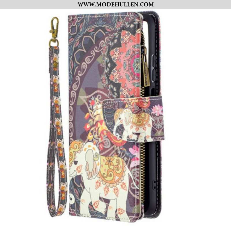 Flip Case Für Xiaomi Redmi Note 10 / 10S Elefanten-reißverschlusstasche