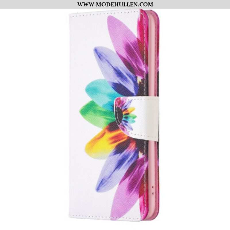 Flip Case Für iPhone 14 Pro Aquarellblume