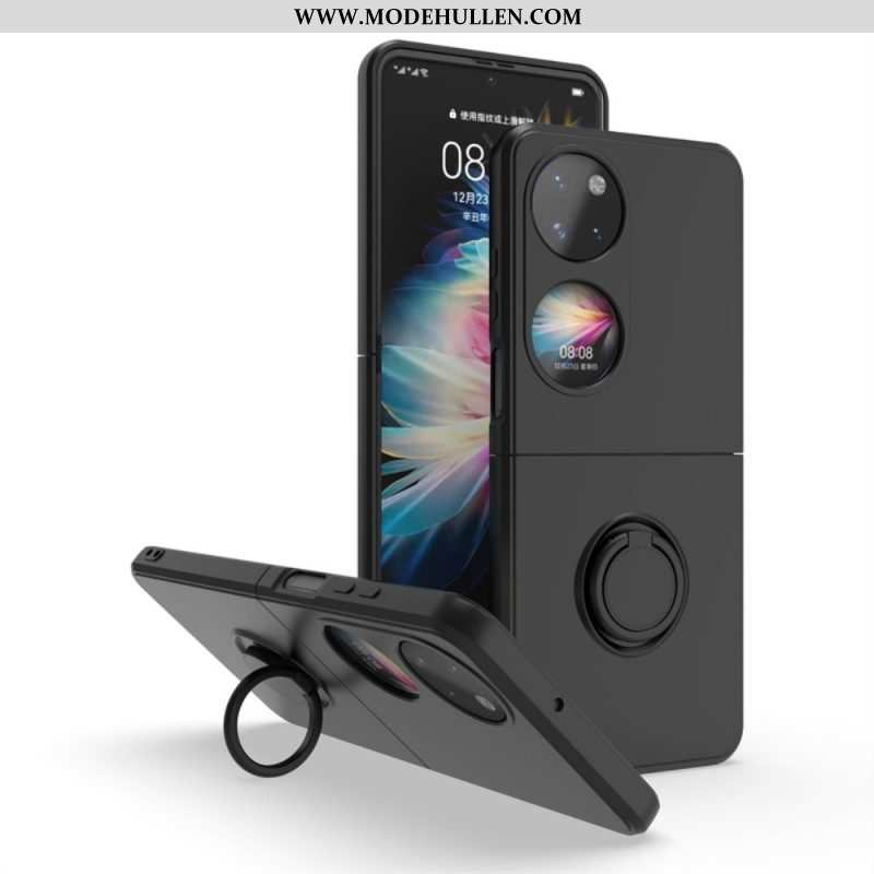 Handyhülle Für Huawei P50 Pocket Silikon Mit Ringunterstützung