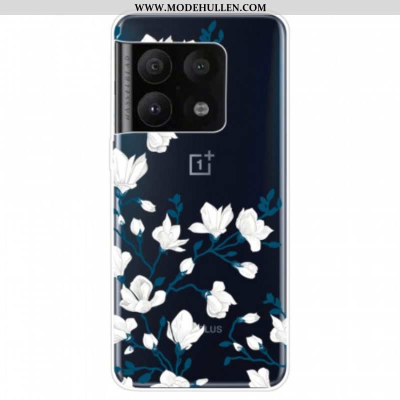 Handyhülle Für OnePlus 10 Pro 5G Weiße Blumen