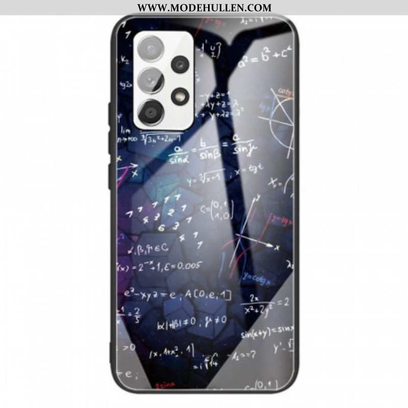 Handyhülle Für Samsung Galaxy A13 Mathe-berechnungen Aus Gehärtetem Glas