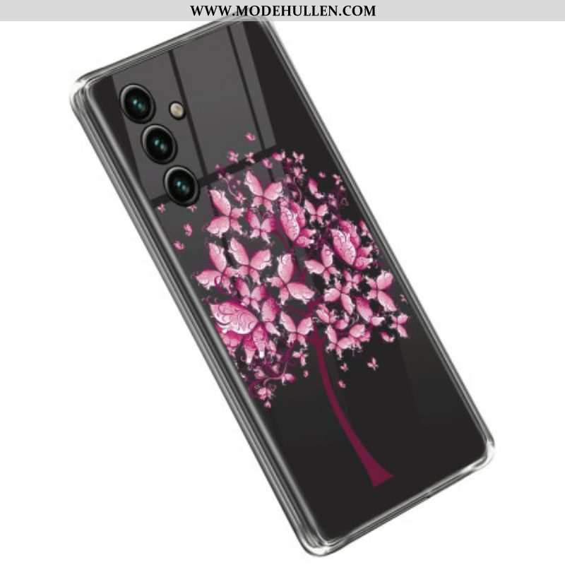 Handyhülle Für Samsung Galaxy A14 / A14 5G Nahtloser Rosa Baum
