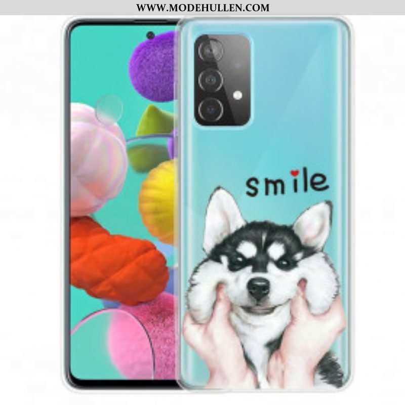Handyhülle Für Samsung Galaxy A52 4G / A52 5G / A52s 5G Lächle Hund