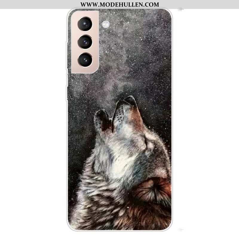 Handyhülle Für Samsung Galaxy S22 Plus 5G Erhabener Wolf
