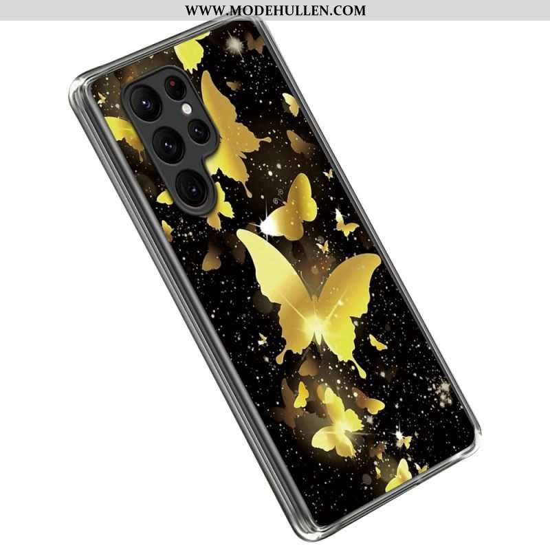 Handyhülle Für Samsung Galaxy S23 Ultra 5G Flug Der Schmetterlinge