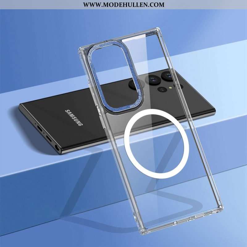 Handyhülle Für Samsung Galaxy S23 Ultra 5G Transparent Magsafe Kompatibel