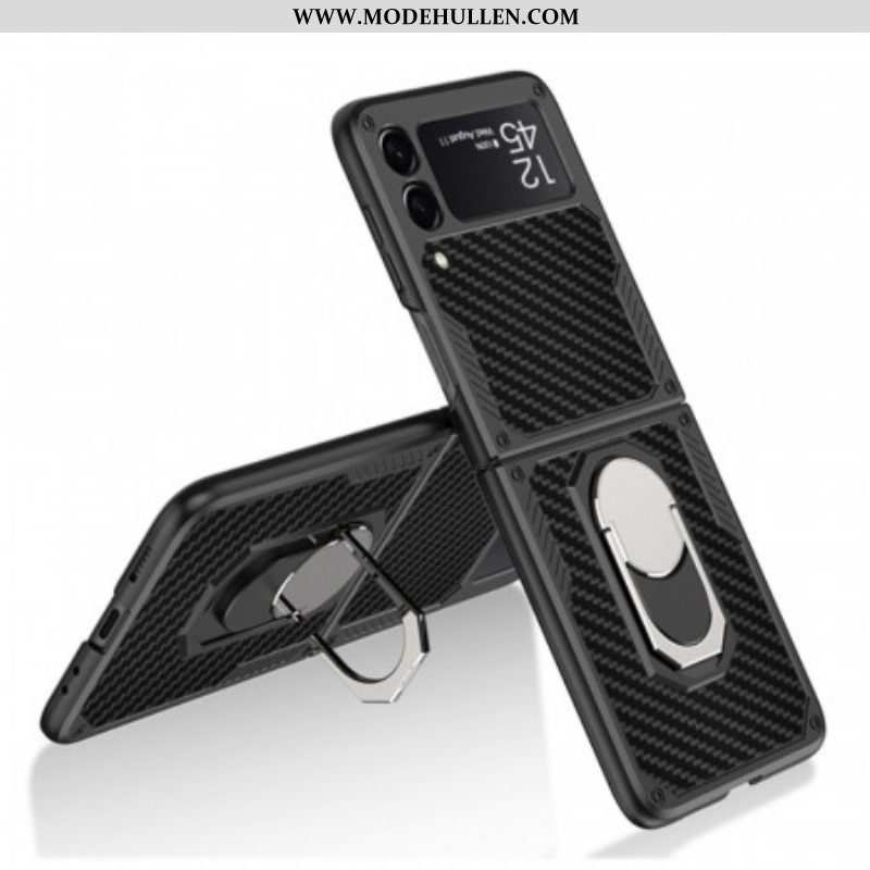 Handyhülle Für Samsung Galaxy Z Flip 3 5G Flip Case Gkk Carbon-ringhalterung