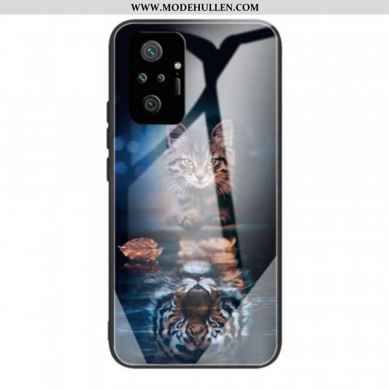 Handyhülle Für Xiaomi Redmi Note 10 Pro Mein Tiger Gehärtetes Glas