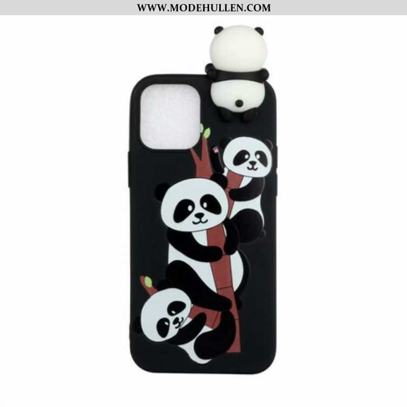 Handyhülle Für iPhone 13 Pro 3d-pandas Auf Bambus