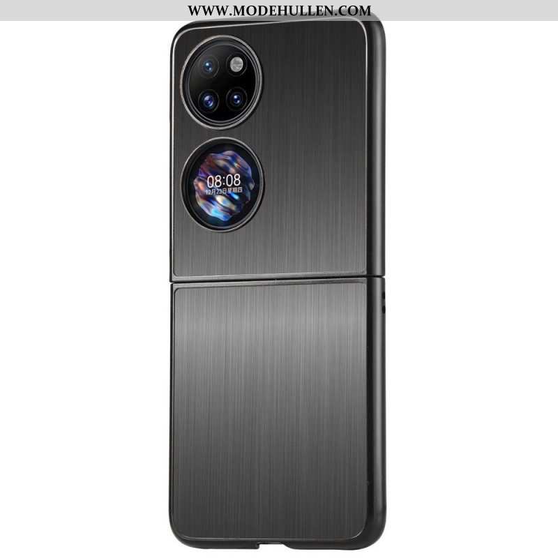 Hülle Für Huawei P50 Pocket Gebürsteter Metalleffekt