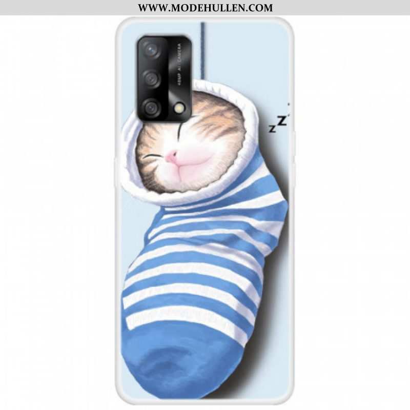 Hülle Für Oppo A74 4G Schlafendes Kätzchen