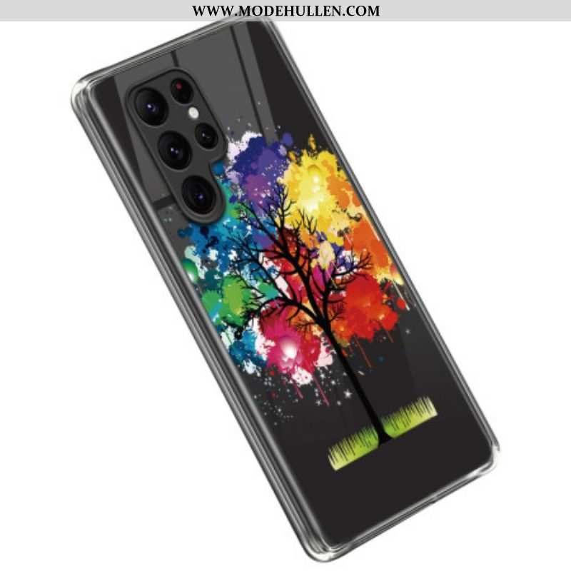 Hülle Für Samsung Galaxy S23 Ultra 5G Aquarellbaum