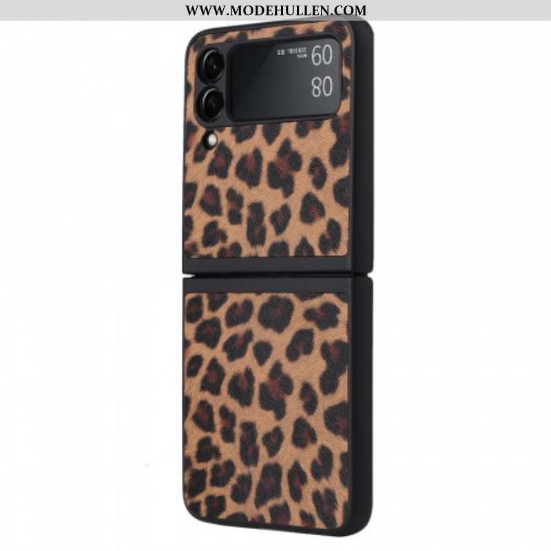 Hülle Für Samsung Galaxy Z Flip 3 5G Flip Case Leopard