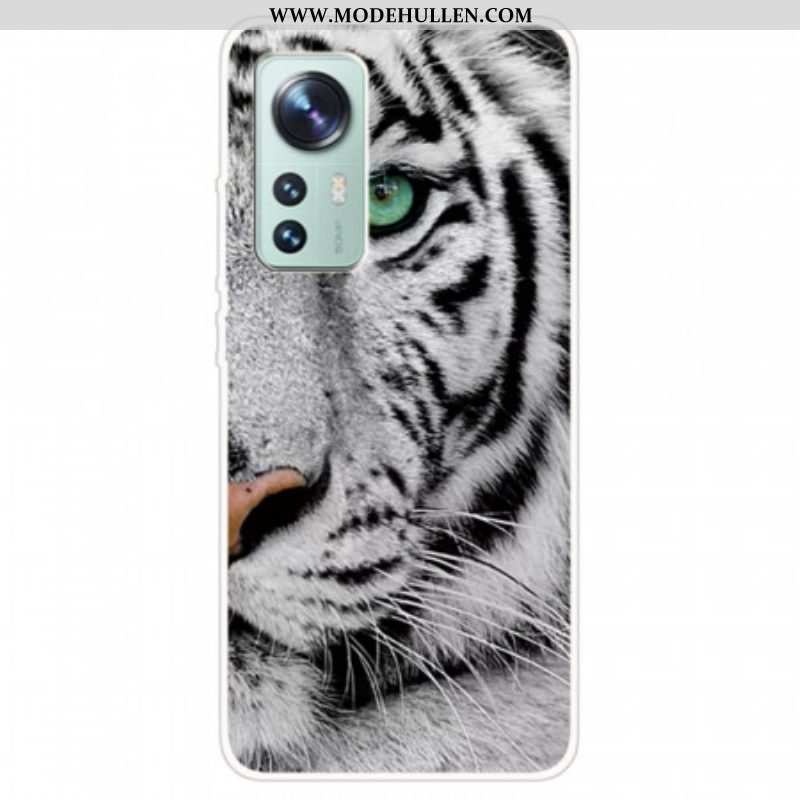Hülle Für Xiaomi 12 Pro Weißer Tiger
