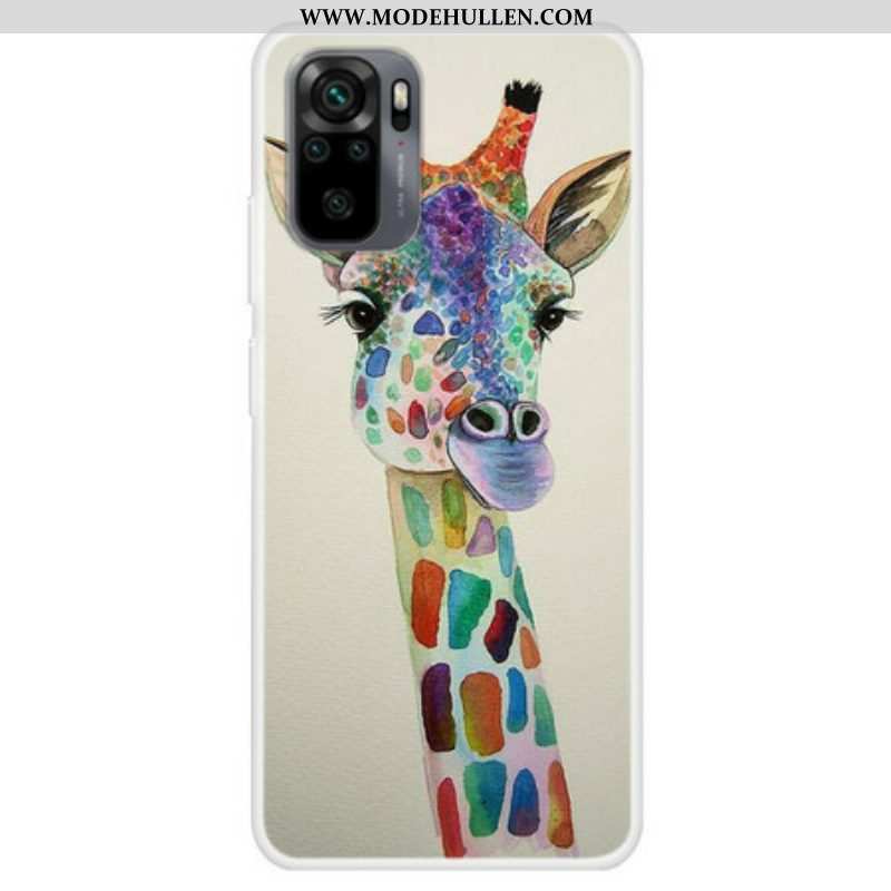 Hülle Für Xiaomi Redmi Note 10 / 10S Bunte Giraffe