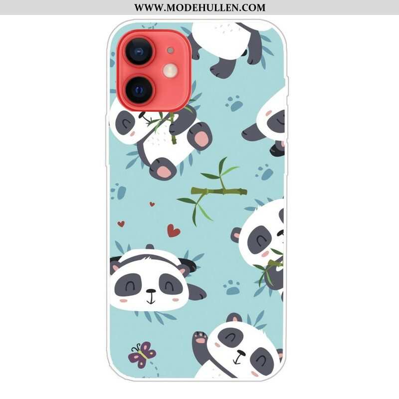 Hülle Für iPhone 13 Mini Ein Haufen Pandas