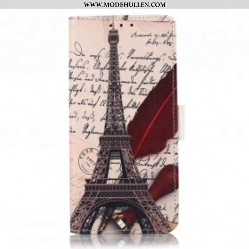 Lederhüllen Für Asus Zenfone 8 Der Eiffelturm Des Dichters