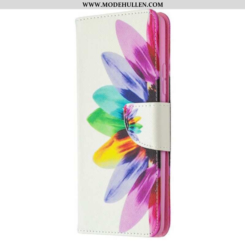 Lederhüllen Für Samsung Galaxy A42 5G Aquarellblume