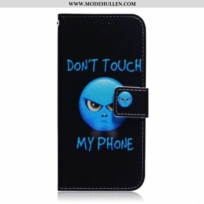 Lederhüllen Für Samsung Galaxy M52 5G Fass Mein Telefon Nicht An. Blau
