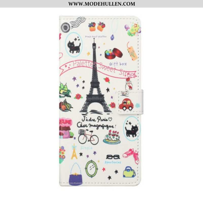 Lederhüllen Für Samsung Galaxy S21 5G Ich Liebe Paris