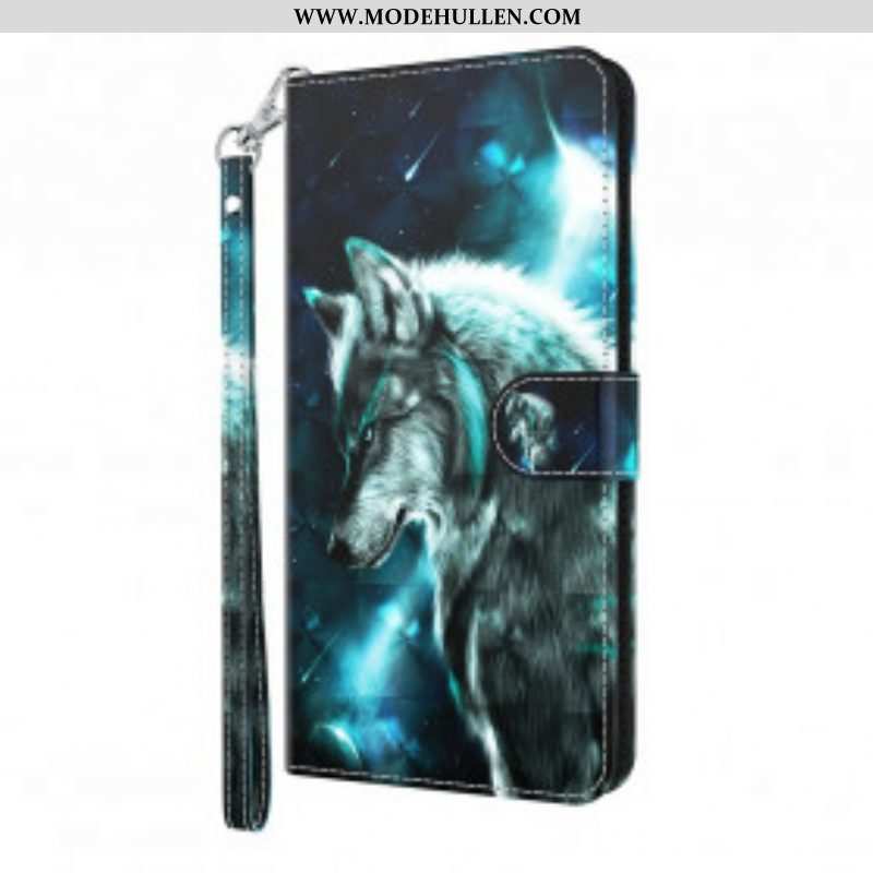Lederhüllen Für Samsung Galaxy S21 Ultra 5G Majestätischer Wolf