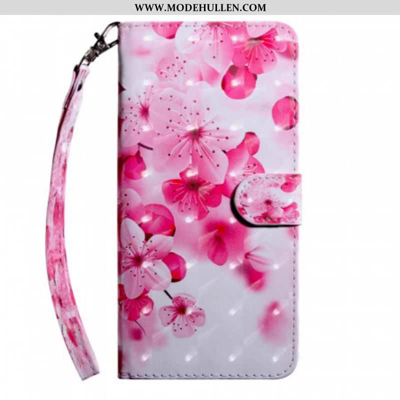 Lederhüllen Für Samsung Galaxy S22 5G Pinke Blumen