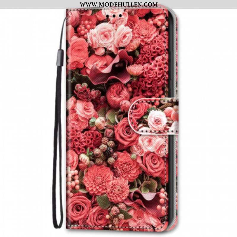 Lederhüllen Für Samsung Galaxy S22 Plus 5G Blumenromantik