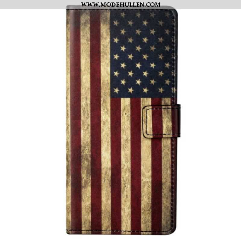 Lederhüllen Für Samsung Galaxy S23 5G Vintage Amerikanische Flagge