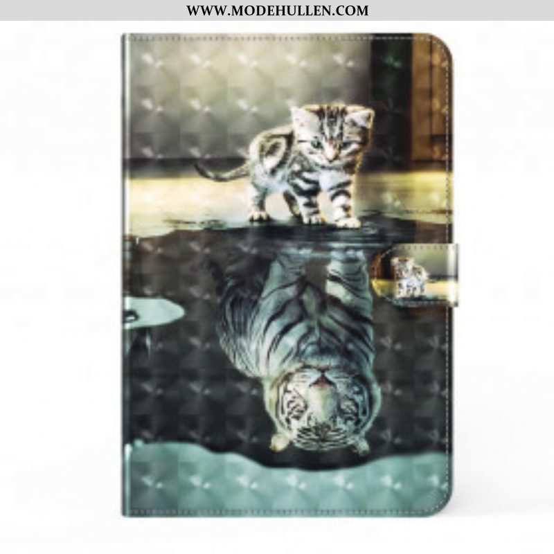 Lederhüllen Für Samsung Galaxy Tab A7 (2020) Lichtpunkt Cat's Dream
