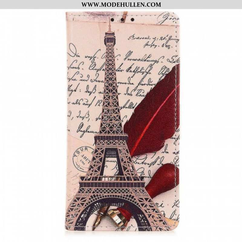Lederhüllen Für Sony Xperia 10 IV Poetischer Eiffelturm