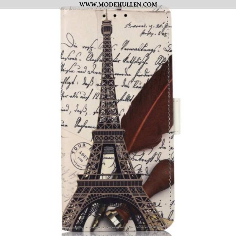 Lederhüllen Für Sony Xperia 5 IV Der Eiffelturm Des Dichters