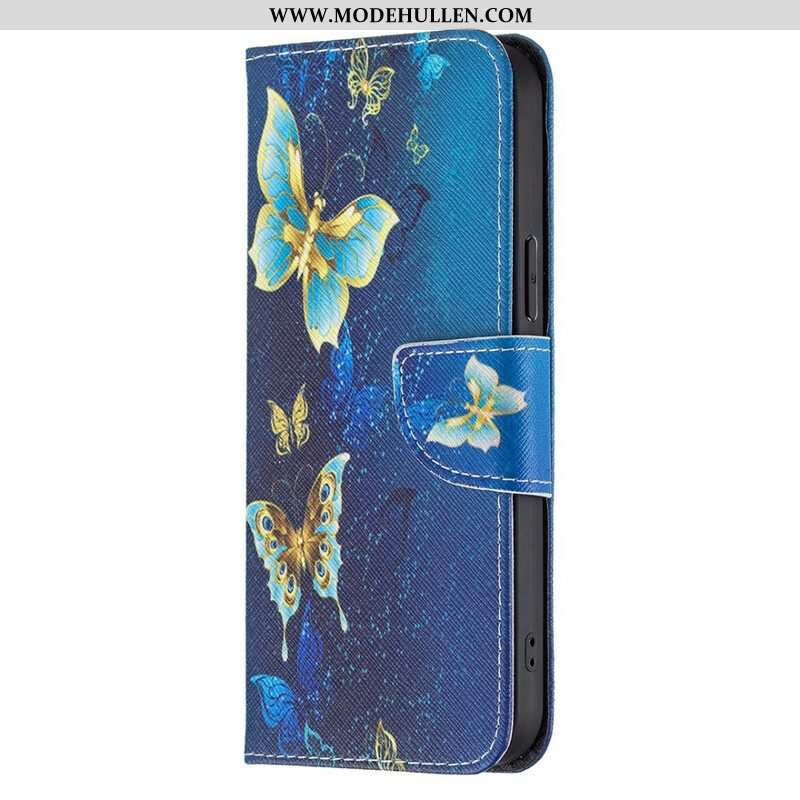 Lederhüllen Für iPhone 13 Pro Max Unglaubliche Schmetterlinge
