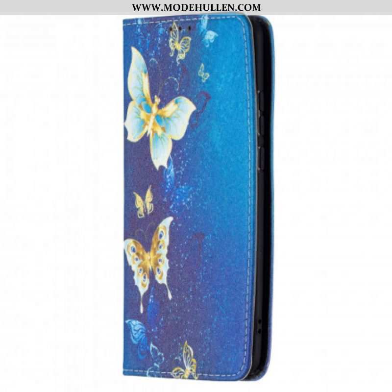 Schutzhülle Für Huawei P50 Pro Flip Case Bunte Schmetterlinge