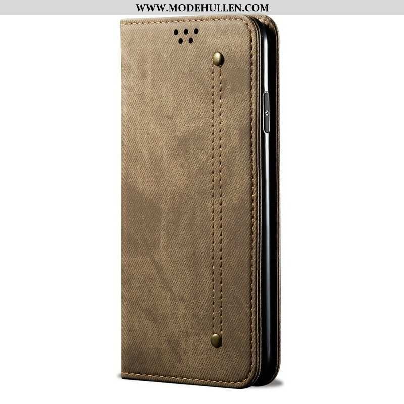 Schutzhülle Für Samsung Galaxy A42 5G Flip Case Denim-stoff