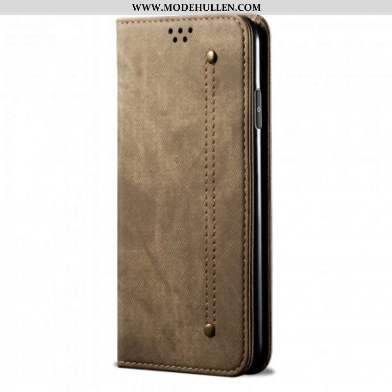 Schutzhülle Für Xiaomi Redmi Note 10 Pro Flip Case Denim-stoff