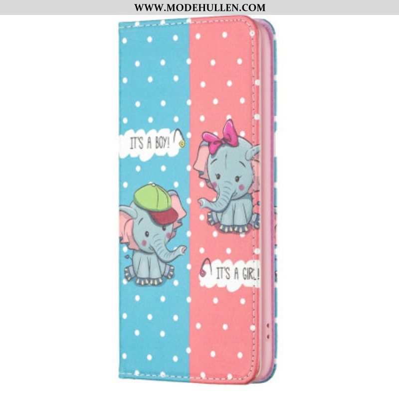 Schutzhülle Für iPhone 14 Pro Flip Case Elefantenbabys