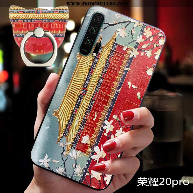 Hülle Honor 20 Pro Kreativ Prägung Retro Chinesische Art Handy Neu Rote