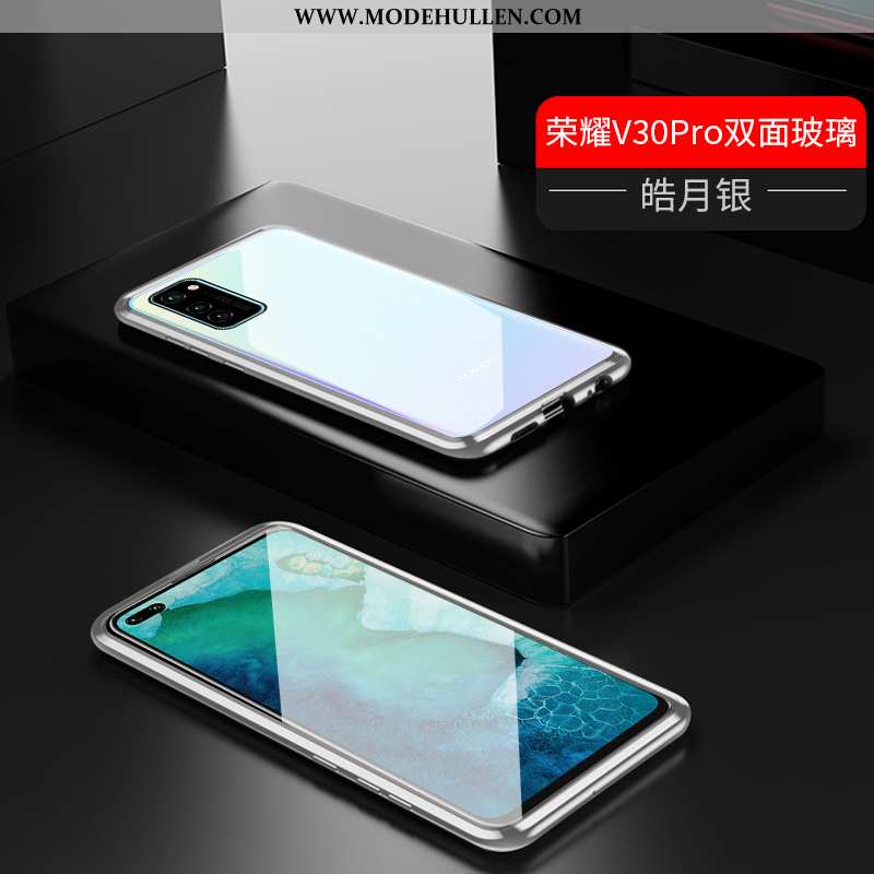 Hülle Honor View30 Pro Transparent Schutz Case Alles Inklusive Handy Doppelseitig Magnetismus Blau