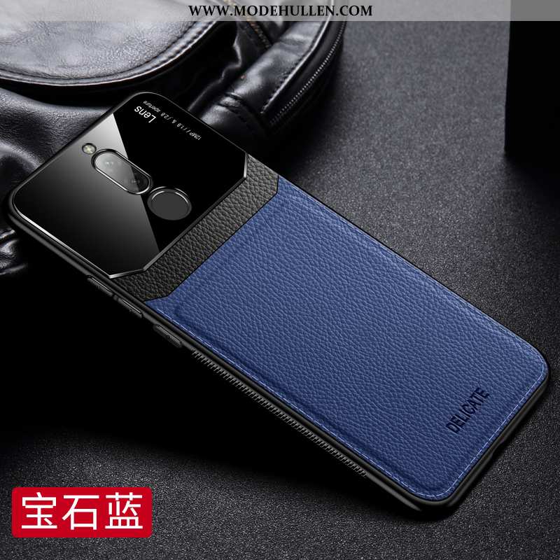 Hülle Huawei Mate 10 Lite Dünne Silikon Leder Kreativ Persönlichkeit Schutz Case Blau