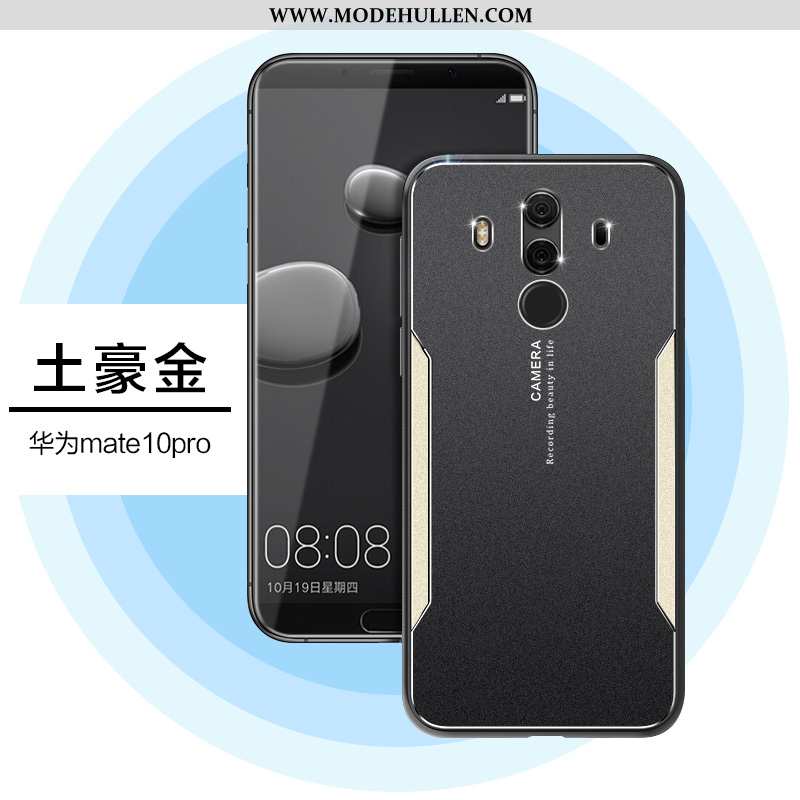 Hülle Huawei Mate 10 Pro Metall Schutz Super Anti-sturz Dünne Handy Trend Schwarz