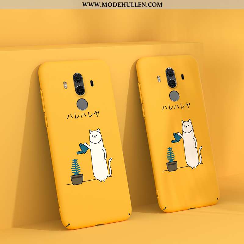 Hülle Huawei Mate 10 Pro Nubuck Persönlichkeit High-end Schutz Netto Rot Karikatur Gelbe