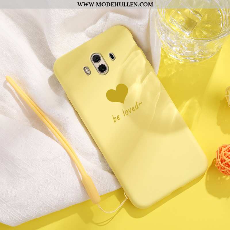 Hülle Huawei Mate 10 Trend Super Liebe Gelb Persönlichkeit Mode Case Gelbe