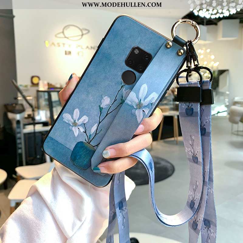 Hülle Huawei Mate 20 Dünne Silikon Case Einfach Schutz Handy Kreativ Blau