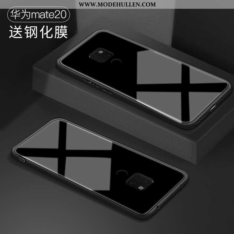 Hülle Huawei Mate 20 Glas Persönlichkeit Schwarz Alles Inklusive Silikon Case Netto Rot