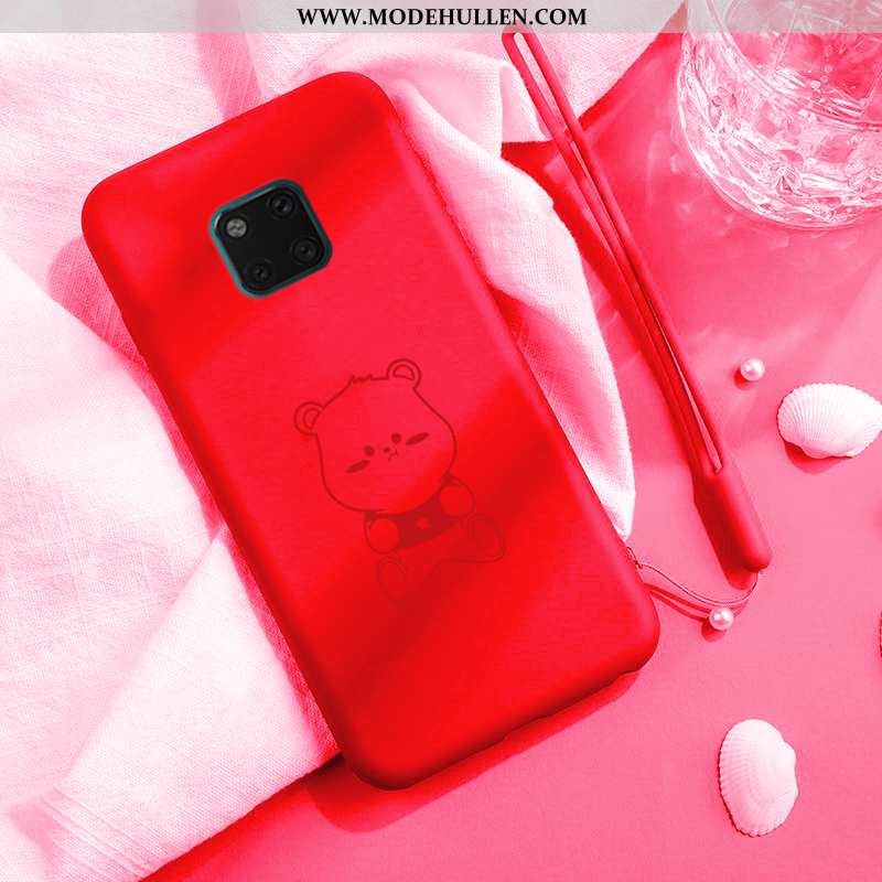 Hülle Huawei Mate 20 Pro Silikon Schutz Rot Trend Karikatur Liebhaber Rote