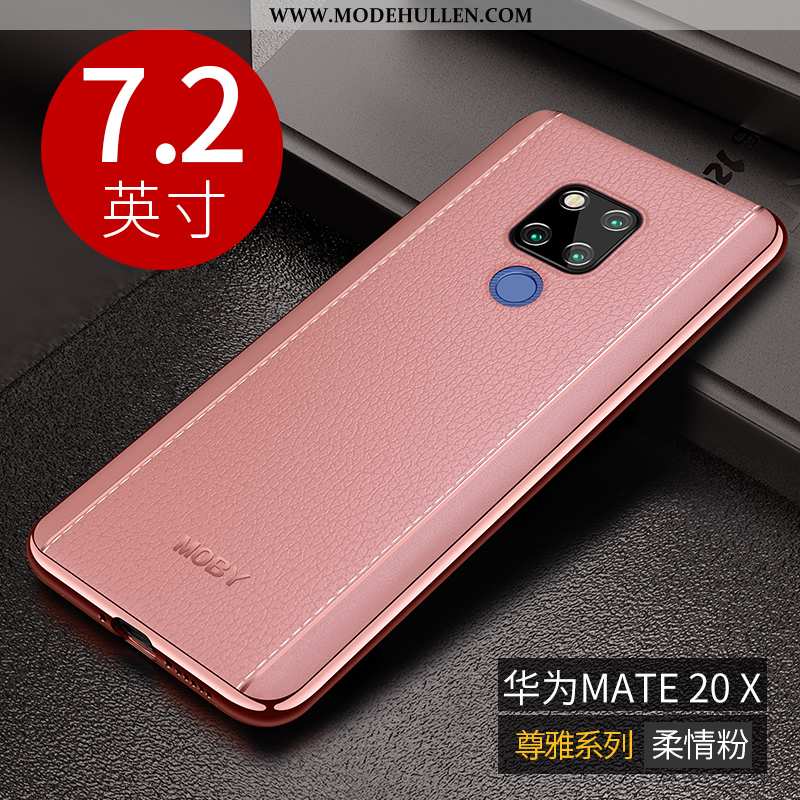 Hülle Huawei Mate 20 X Schutz Persönlichkeit Kreativ Rosa High-end Handy Case